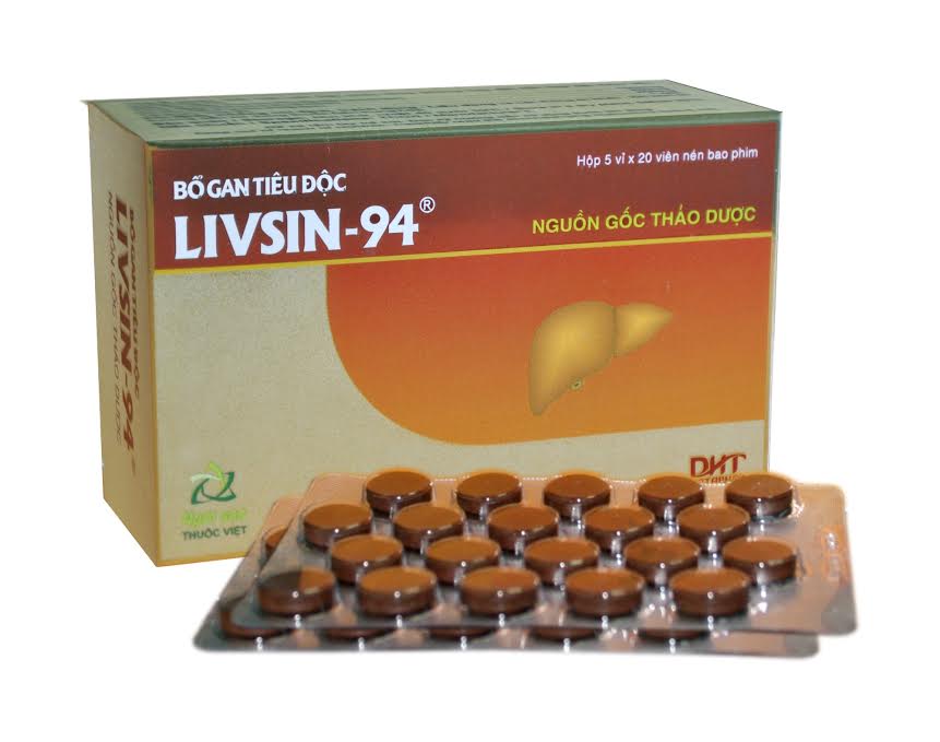 Thông báo thay đổi bao bì sản phẩm Bổ gan tiêu độc Livsin 94